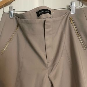 Light tan Ivan’s trump straight leg pants size 12